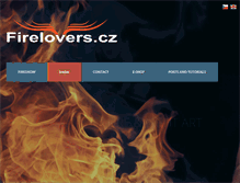 Tablet Screenshot of firelovers.cz